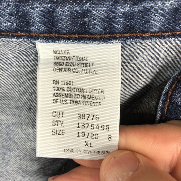 VINTAGE Rocky Mountain Jeans Juniors XL Blue Denim Bareback Western Riding - Picture 7 of 16